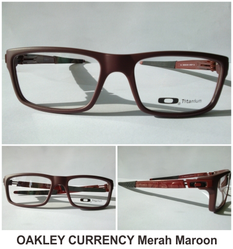 OAKLEY CURRENCY Merah Maroon Jual Kacamata Jual Frame 